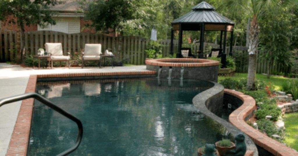 Luxury Inground Pool Designs With Hot Tubs
